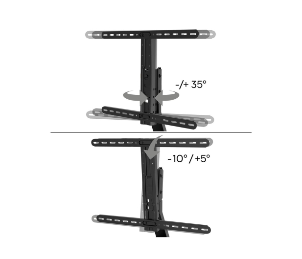 Hama Stojak do TV 65" MAX 40KG obrotowy regulowana wysokość - 1516983 - zdjęcie 5